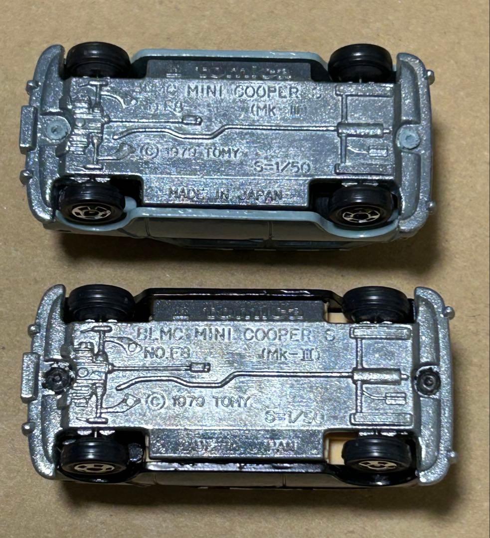 訳あり トミカ ミニクーパー チェックデザイン 2台セット