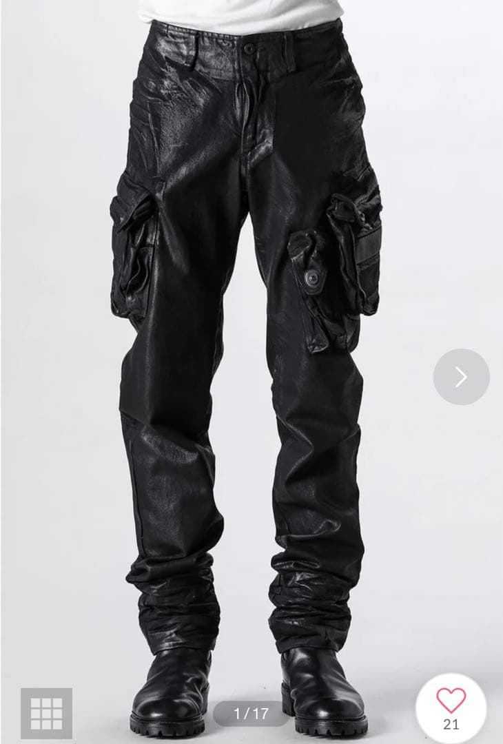 絶*ン様 Julius ユリウス 25SSコーティングガスマスクパンツ 899P