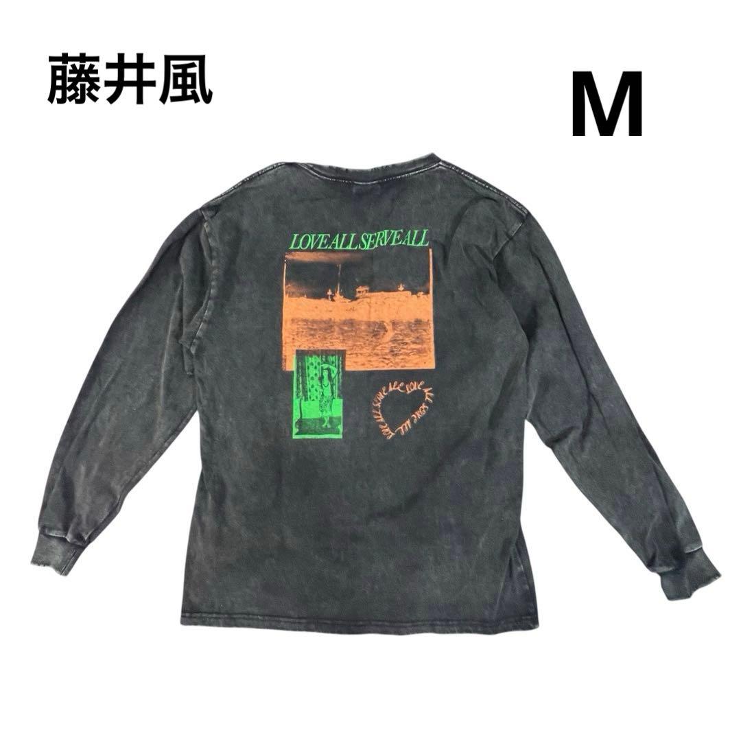 藤井風 LOVE ALL SERVE ALL ツアー ロンT ダメージ加工 - メルカリ