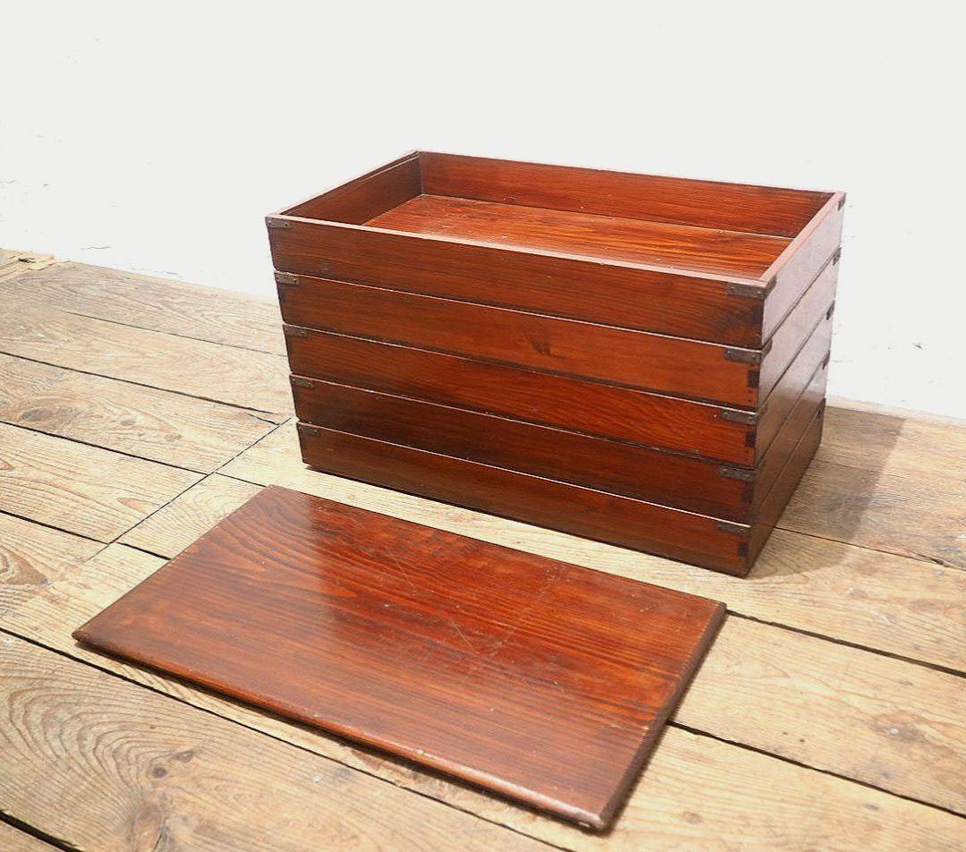 1357 5個セット レトロな木箱 収納ケース 古家具 古道具 アンティーク