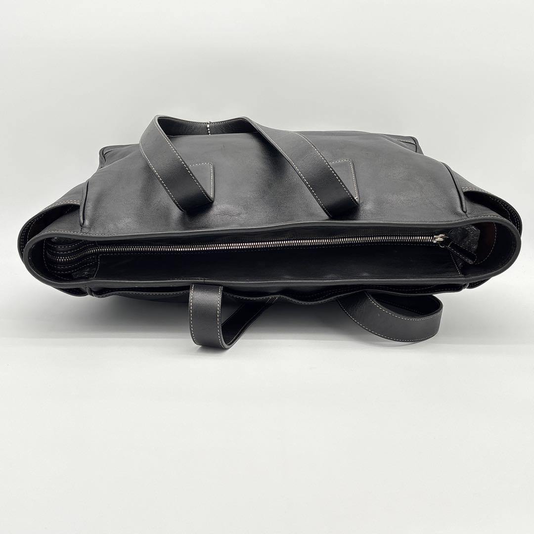 COACH レザー A4収納可能 肩掛け ビジネスバッグ トートバック ブラック