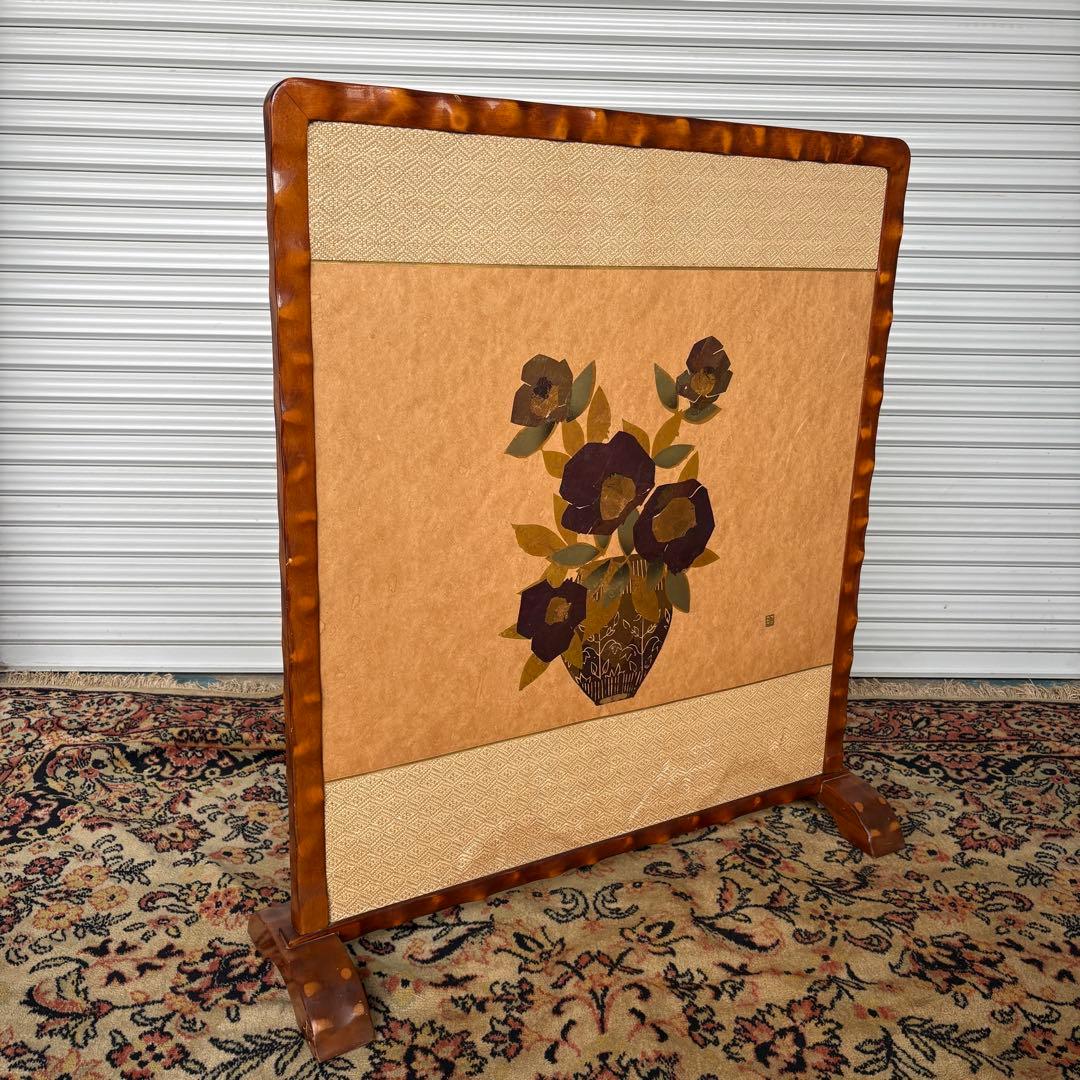 衝立 ファイヤースクリーン 昭 木製 レトロ 間仕切り パーテーション