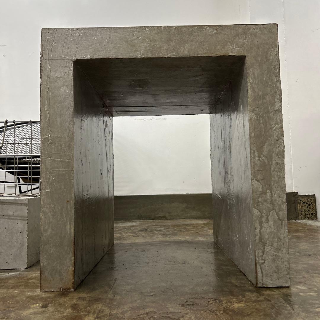 インダストリアルテーブル モルタル風塗装