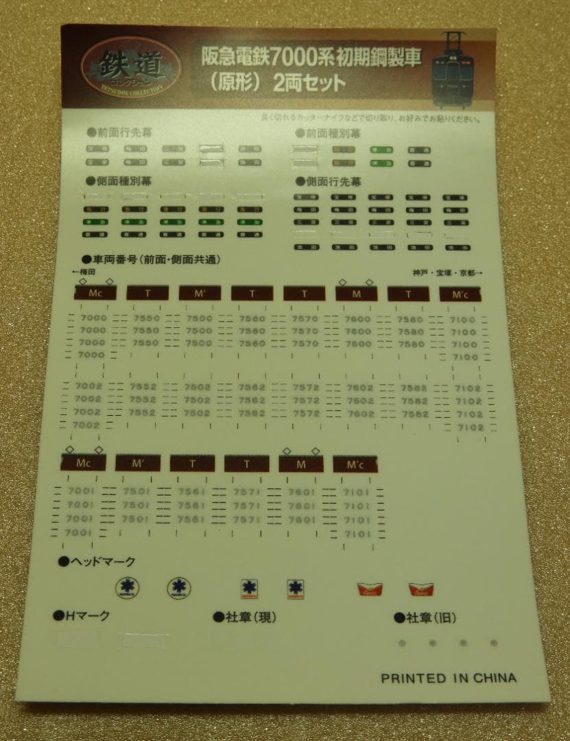 鉄コレ阪急7000系 8両セット 動力化済 注意あり