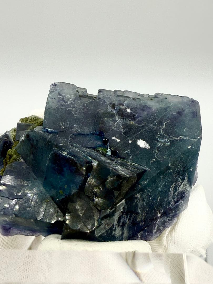 ボリューム感 ブルーフローライト 浙江省産 原石 蛍石 鉱物標本