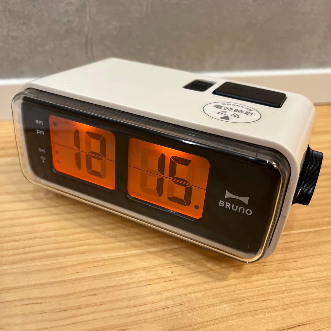 BRUNO ブルーノ レトロアラームクロック 電波時計 BRUNO S LCDレトロ