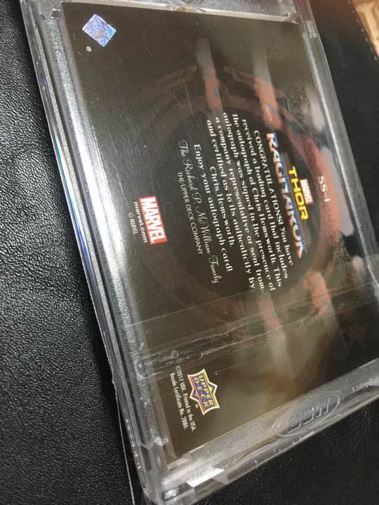 マイティー・ソー クリス・ヘムズワース 直筆サインカード 激レア！アベンジャーズ