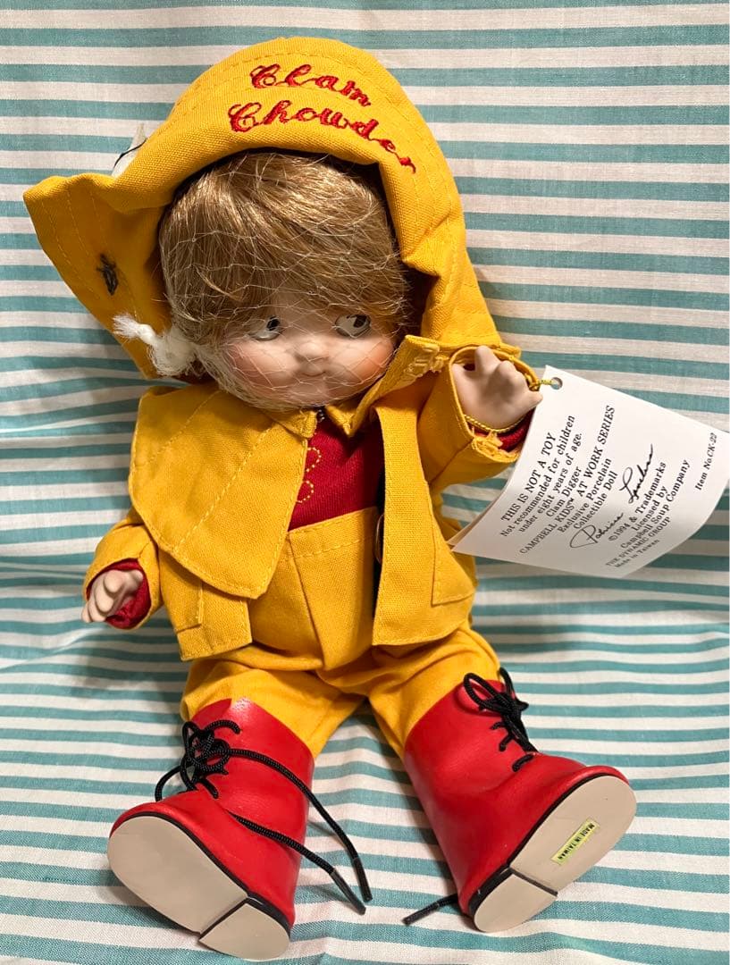キャンベルスープ古い人形＊アメリカントリー雑貨アンティークドール