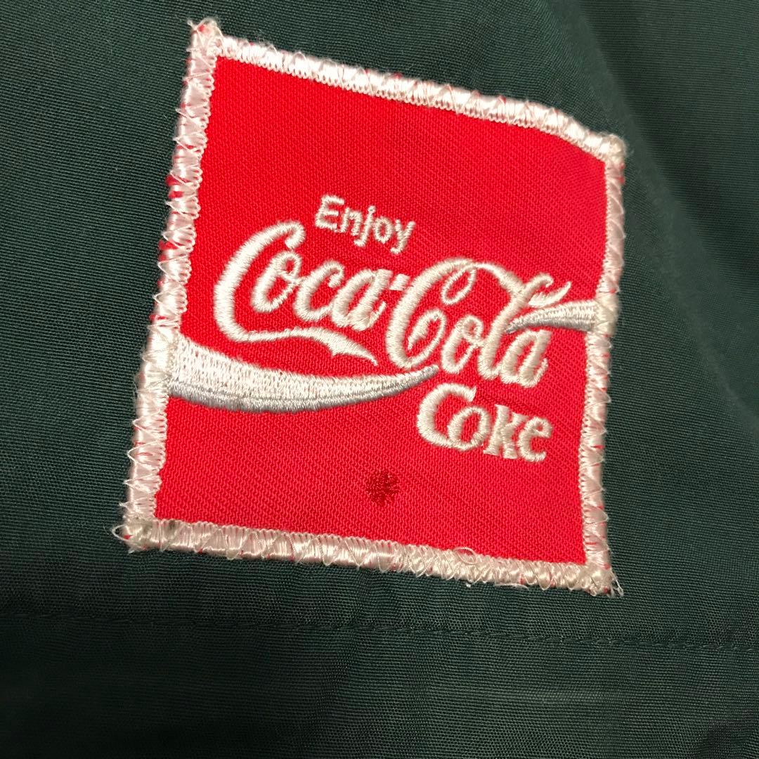 coca-cola コカコーラ 当時物 作業服ワークブルゾン両面刺繍ワッペン