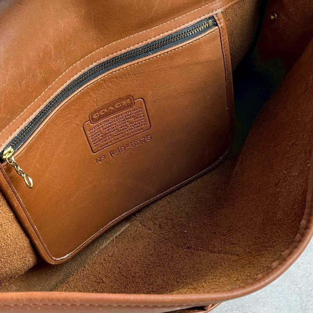 オールドコーチ　ビジネスバッグ　2way ターンロック　レザー　ブラウン