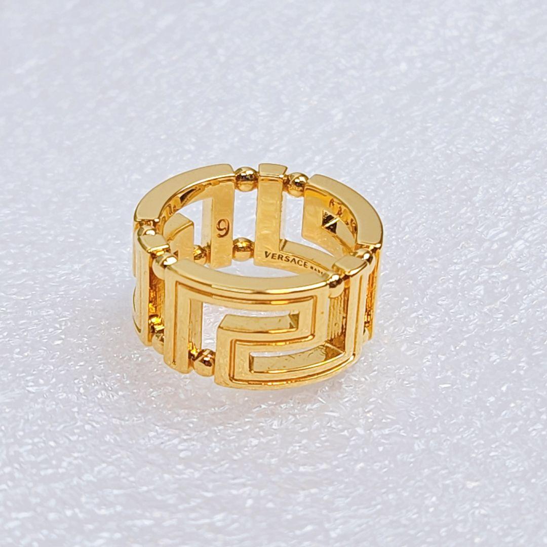 【美品】　VERSACE ヴェルサーチ リング 指輪 ゴールド 9号