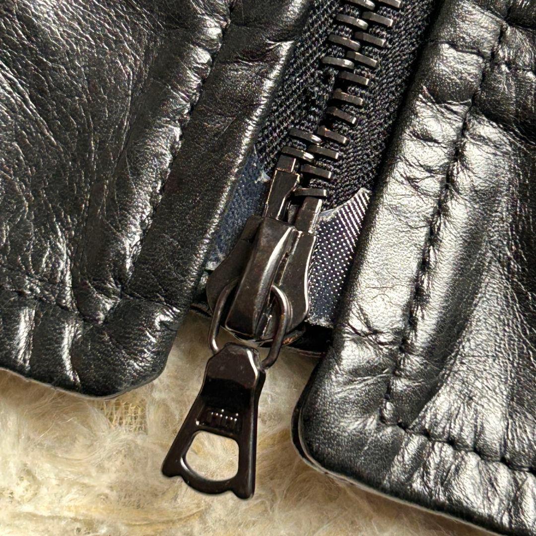 極希少☆m0851 牛革 レザー シングルライダース レザージャケット