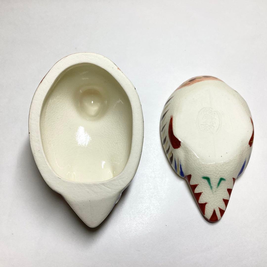 香合 色絵 おしどり 御室窯 木箱入 茶道具 古物品 - メルカリ