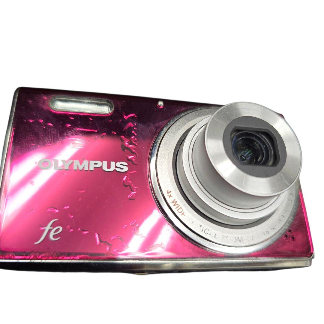 動作OK OLYMPUS オリンパス fe FE-4000 レトロコンデジピンク