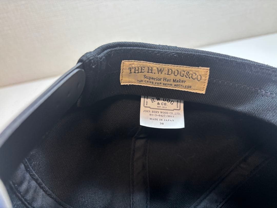 H.W.DOC & CO. ブラック ワークキャップ