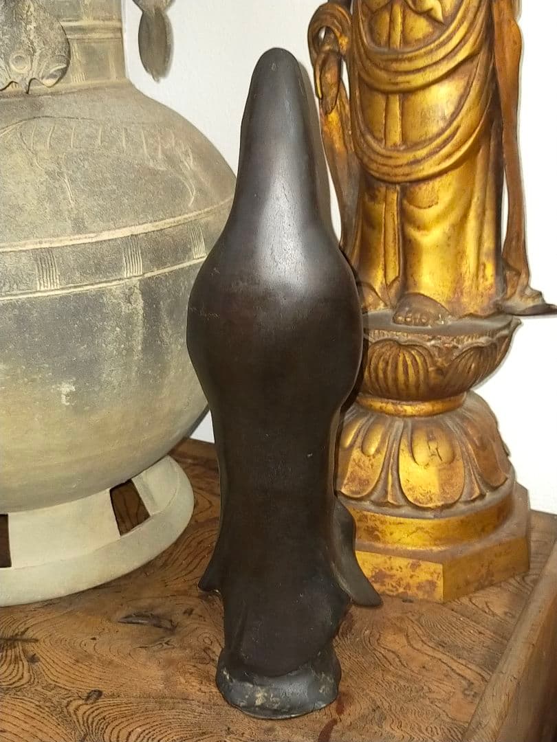 銅製観音像在銘観音様ブロンズ像仏像骨董古玩