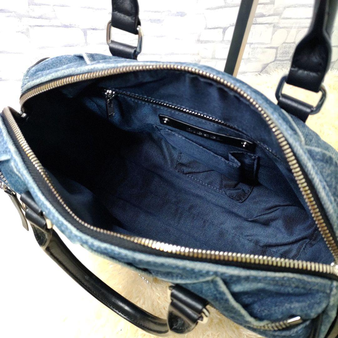 ディーゼル デニム キルティング ハンドバッグ 2way ショルダー