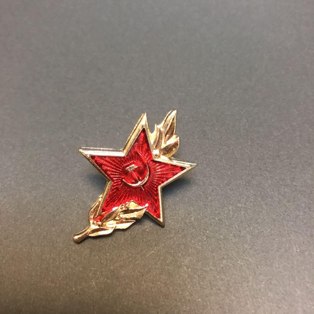 赤い星 ピンバッジ ソビエト ソ連 スターリン punk パンク グッズ