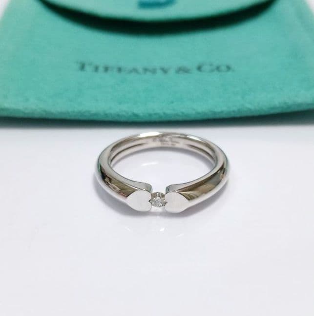 TIFFANY ティファニー テンダネス ハート リング ダイヤ シルバー 9号
