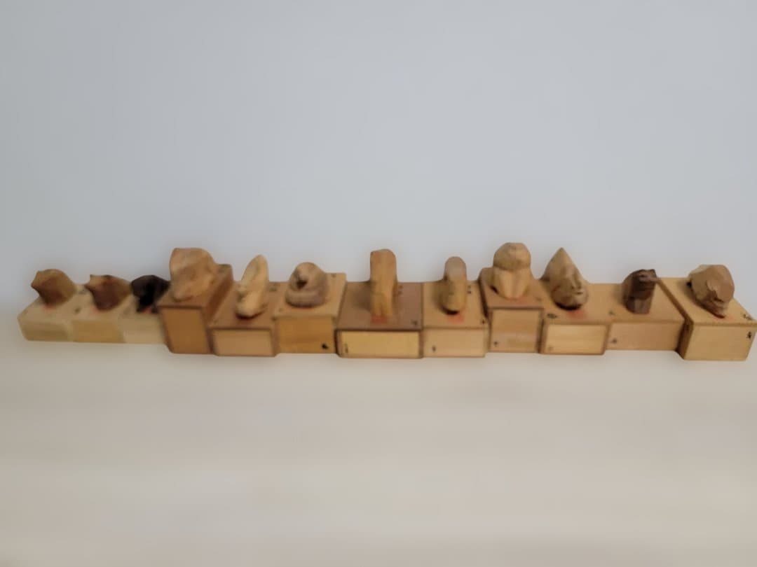 木製動物彫刻 置物 平安神宮 干支 一刀彫