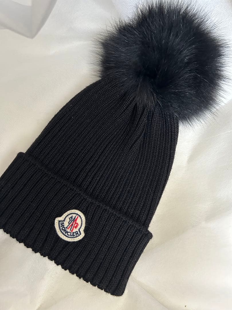 MONCLER キッズ ファーニット帽 モンクレールモンクレール MONCLER