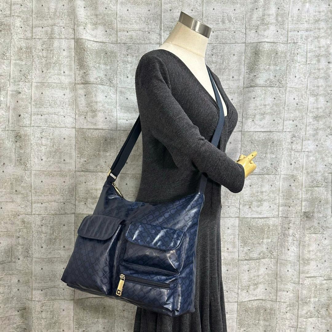 GHERARDINI ゲラルディーニ ソフティ 軽量 ショルダーバッグ ネイビー