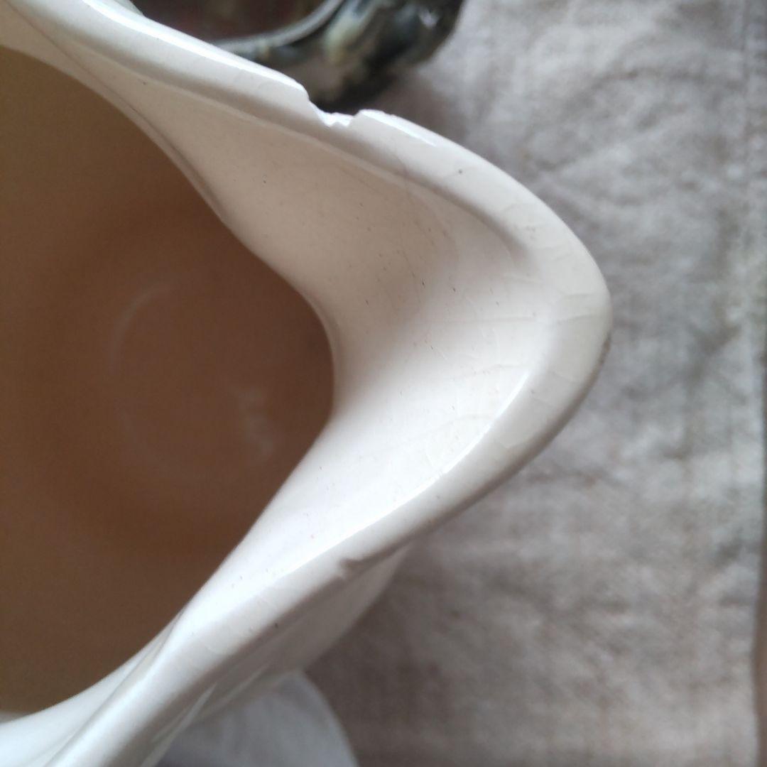 フランス　アンティーク　ロンシャン　水差し　ピッチャー　ジャグ　ピシェ　陶器