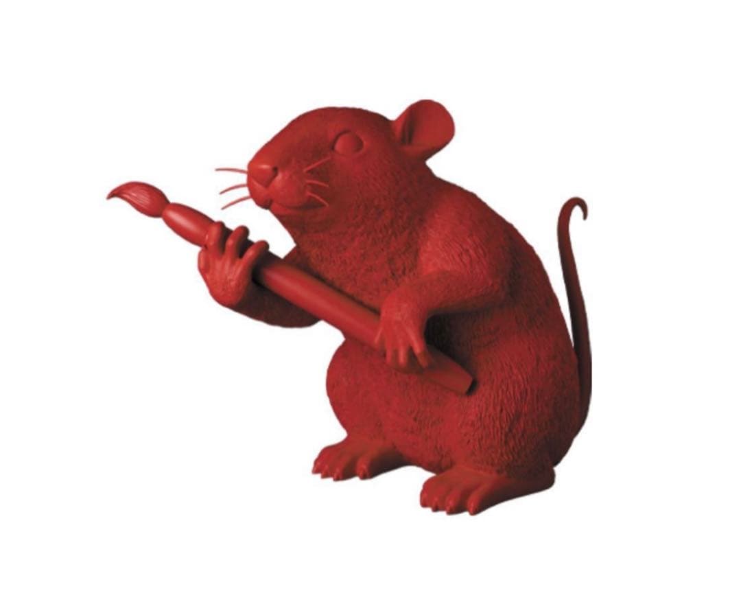 medicom toy banksy love rat sync. red 新品 LOVE RAT（RED Ver.） – Sync.
