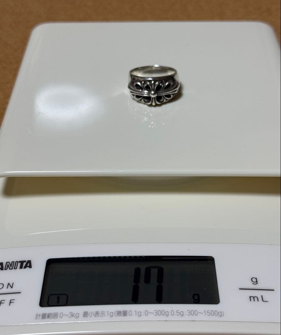 CHROME HEARTS フローラルクロスリング 26号