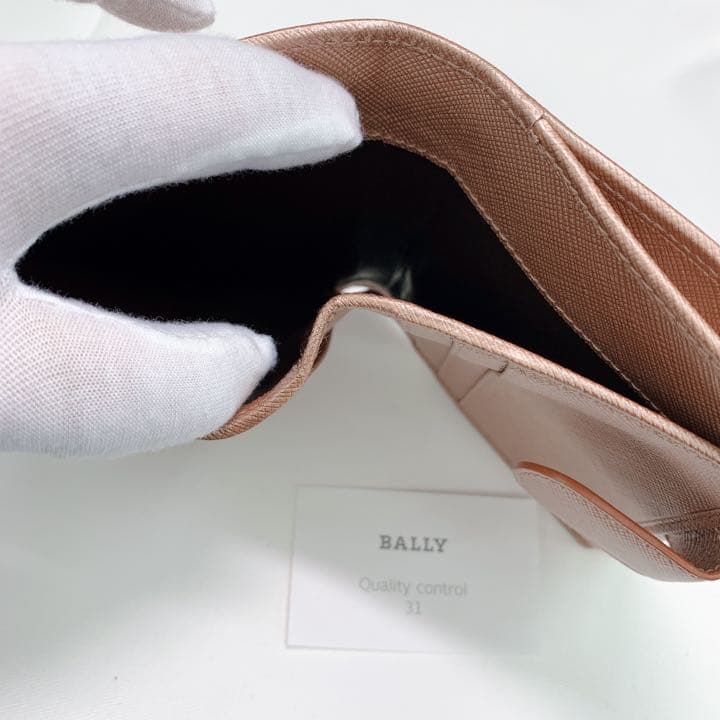 mentai BALLY 財布⭐︎未使用　箱付　折り財布　シャンパンゴールド