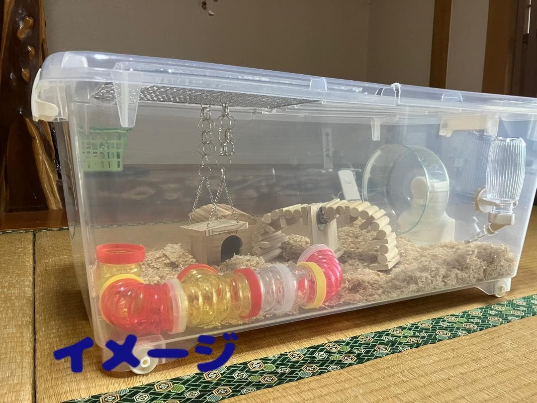 ③広さ＆通気性＆保温性抜群なハムスターケージ【DIY】給水器付 - メルカリ
