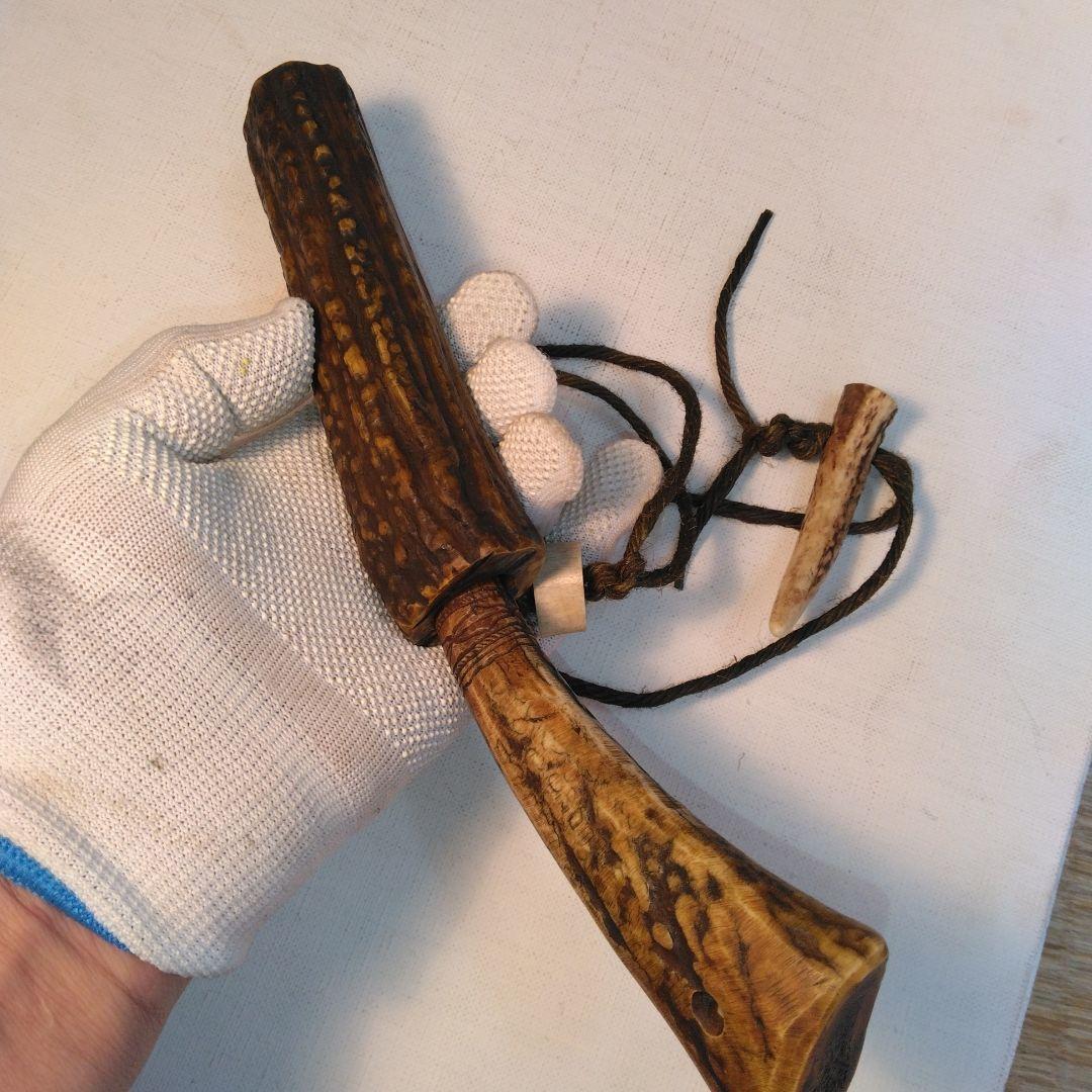 アイヌ鹿角 マキリ北海道 骨董