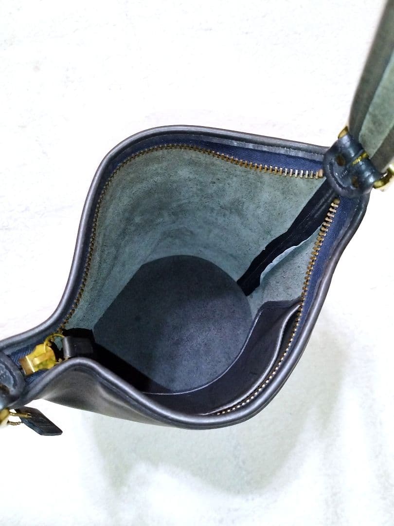 COACH オールドコーチ 9953 ショルダーバッグ バケツ 黒 革