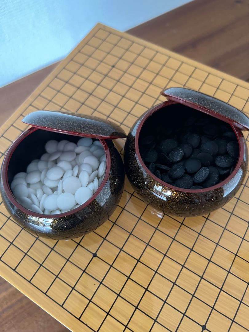 蒔絵碁盤　アンティーク 柳山　高級漆塗り