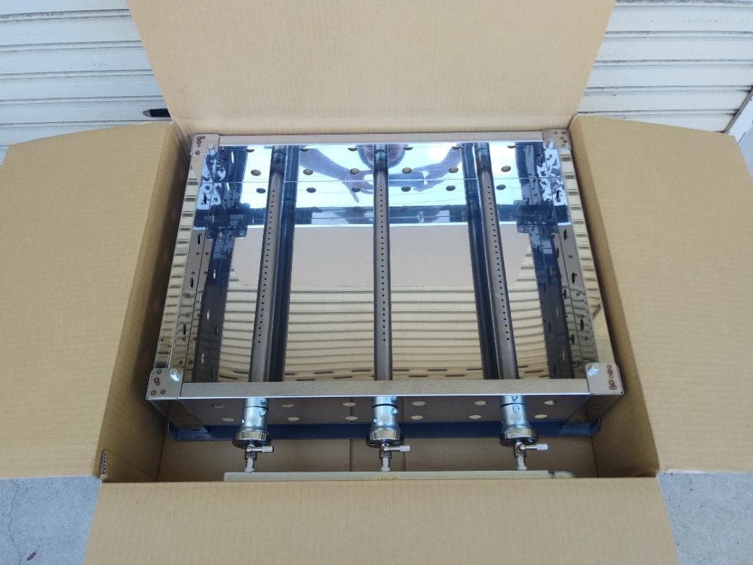 便利な持手付き プロパンガス用 鉄板焼き グリラー 60cm幅 模擬店