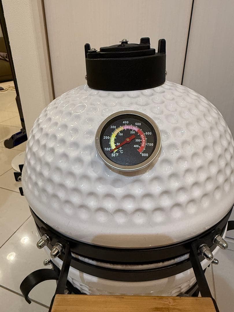 セラミック製チャコールBBQグリル, グリルカバー付き