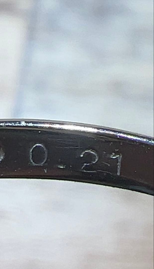 pt900 0.21ct 指輪　レディースリング