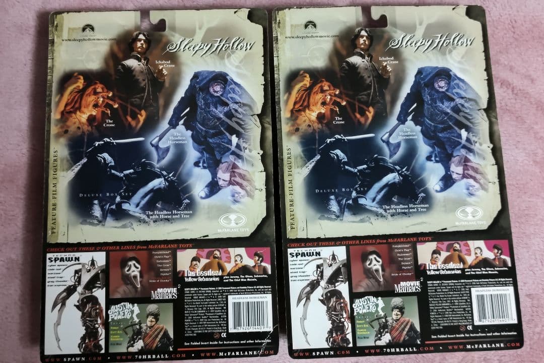 スリーピーホロウ　首無し騎士　通常版とエラーパッケージ版のセット