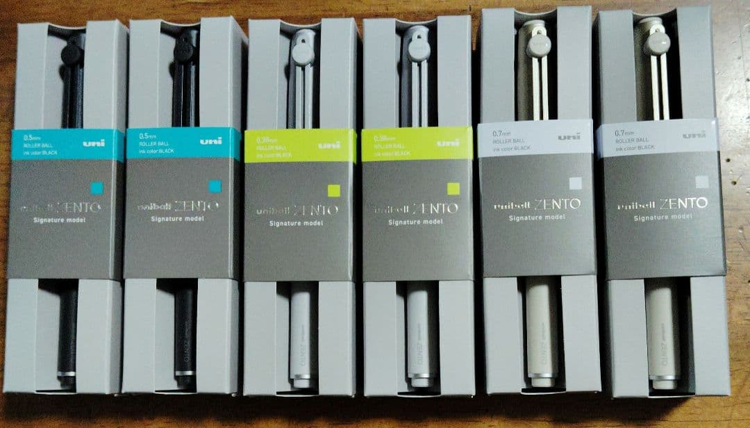 Uniball ZENTO シグニチャーモデル 3色6本セット - メルカリ