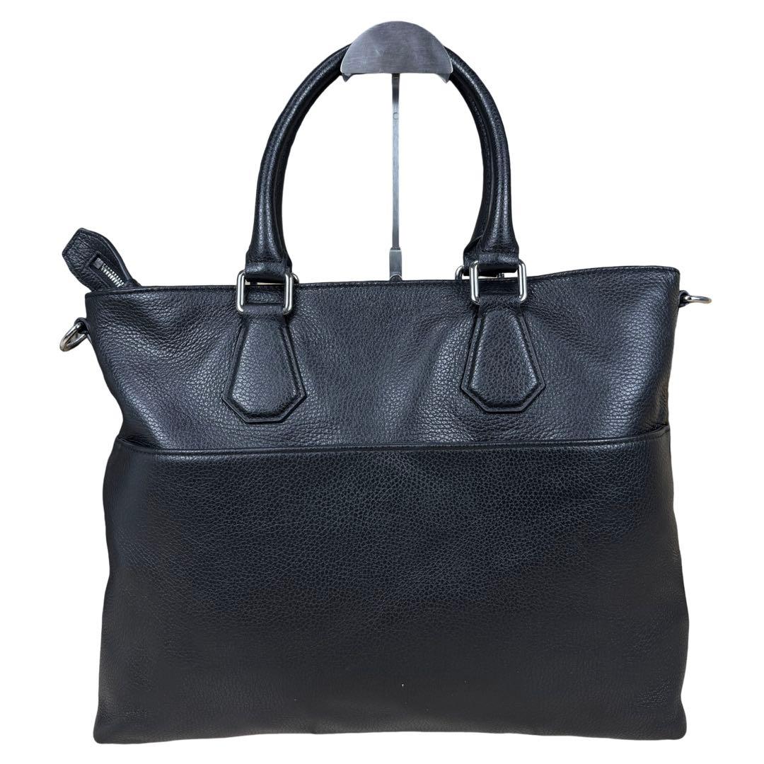 【A4対応/美品】ヴィヴィアンウエストウッド 2wayビジネスバッグ レザー 黒