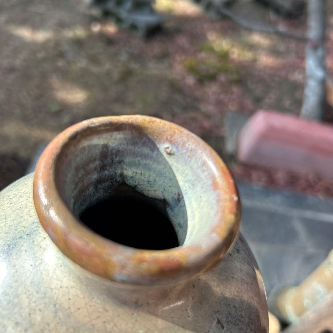 古美術 李朝 会寧 陶器 徳利とタグに記載あり