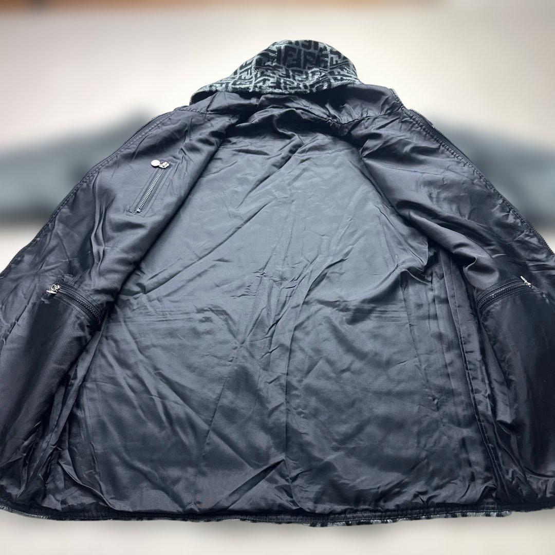 【希少】FENDI イタリア製 ズッカ柄 ボアジップアップジャケット