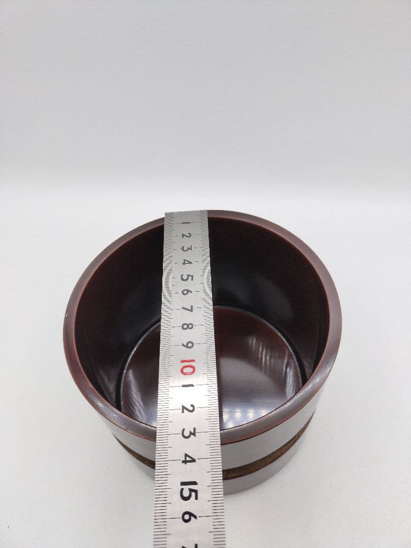 c740 淡々斎好写鮓桶建水 吉野鮨桶 谷弐郎 木箱