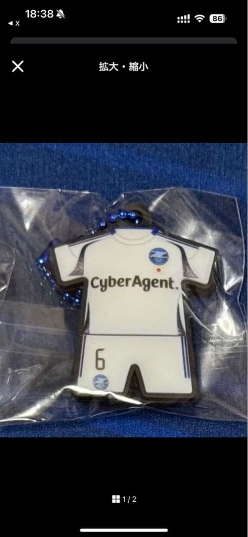 個別可 FC町田ゼルビア ACLE限定ユニフォーム型キーホルダー 24個セット