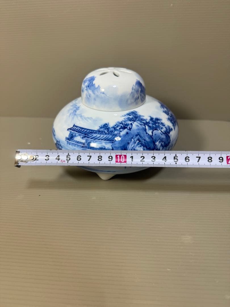 2284 有田焼 染付山水 香炉の通販はau PAY マーケット - 輸入雑貨の