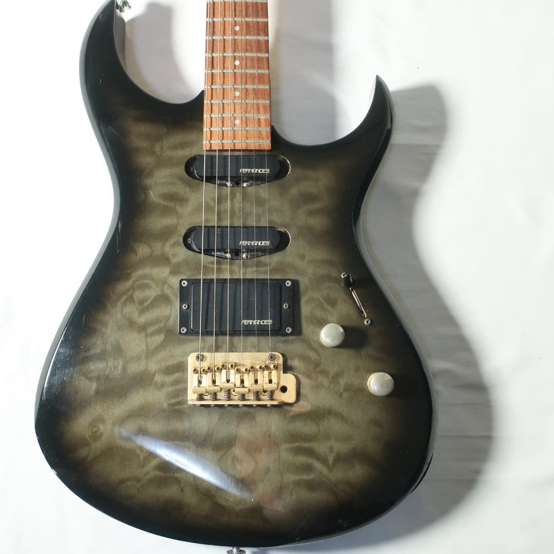 90s FERNANDES エレキギター GOTOHペグ装備 キルト模様カーキ - メルカリ