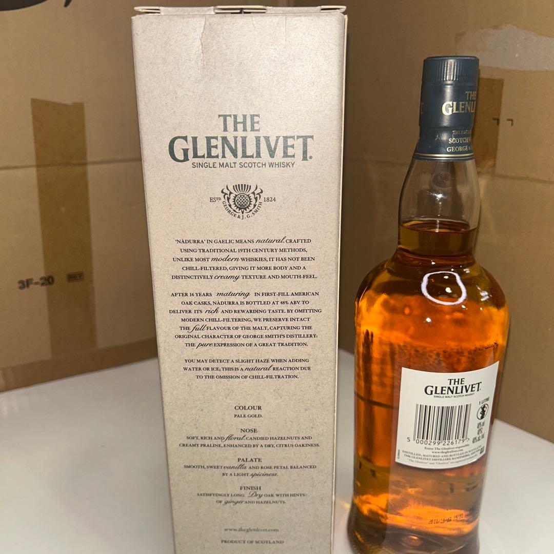 5394【未開栓】ザ・グレンリベット ナデューラ16年 1000ml 48% - メルカリ