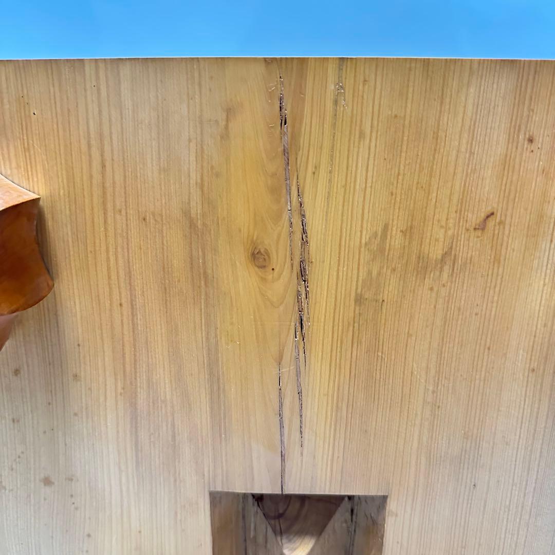 【良品】碁盤 本榧 ヘソ付き 脚付き 厚み18cm