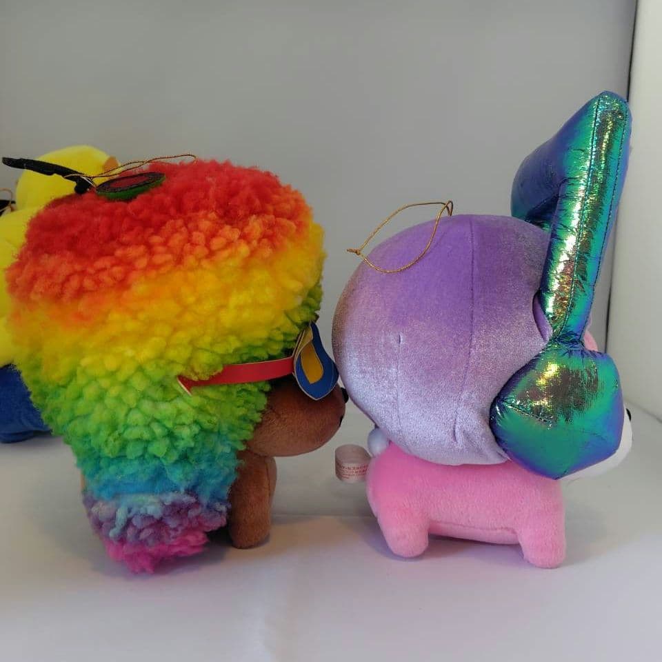 希少 レア レトロ アフロ犬 ぬいぐるみ セット music 4点