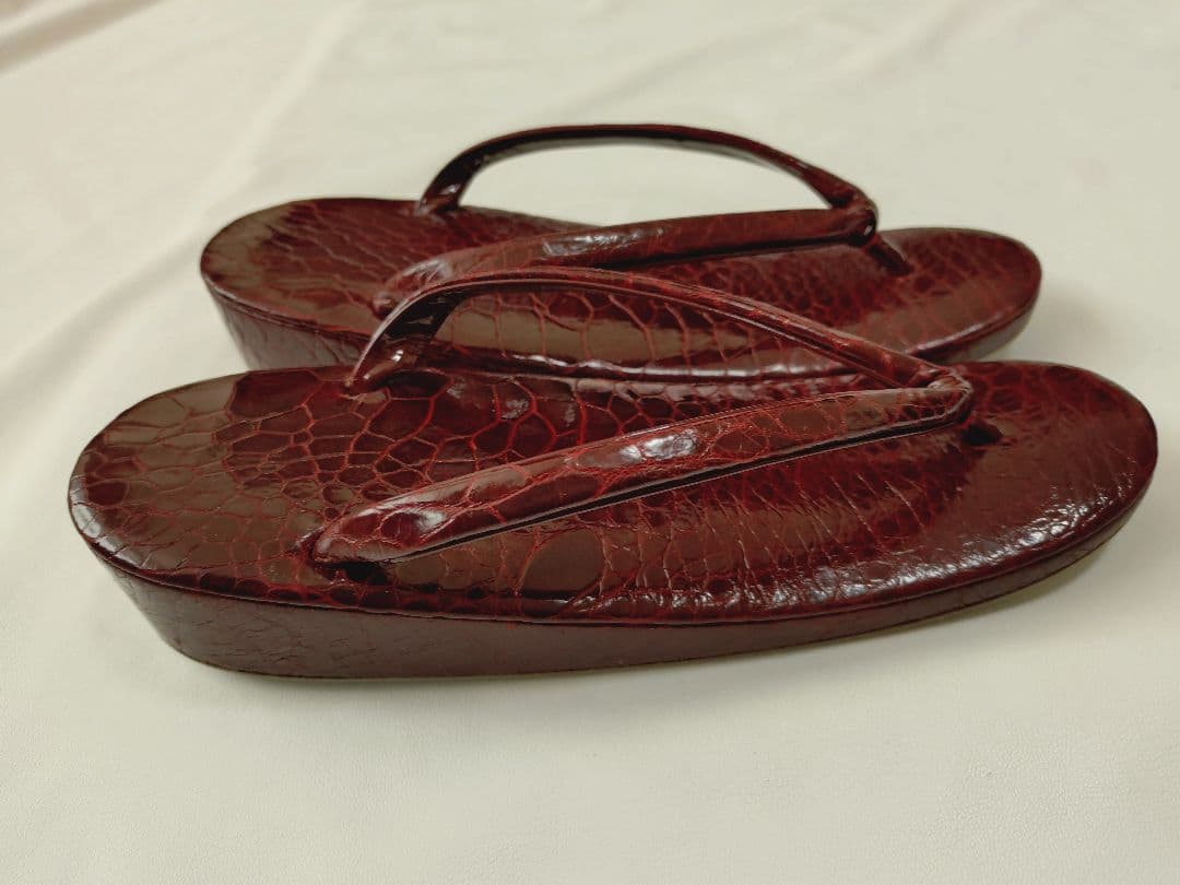 希少 タートルレザー ハンドバッグ 草履 亀革